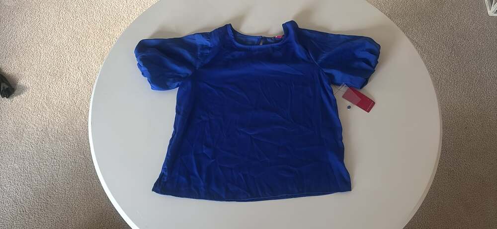 Airflow Puff Sleeve Top- Royal Blue
